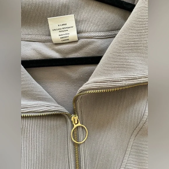 Varley Vine Half Zip Pullover grey size XL extra large - Picture 5 of 6